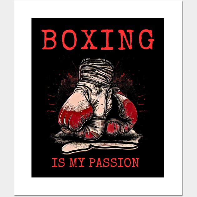 Boxing is my vibe Wall Art by Art ucef